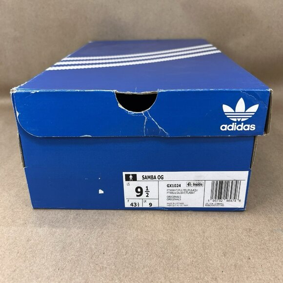 Adidas Samba OG White Iridescent Shoes White Men’s Size 9.5 - Picture 10 of 10